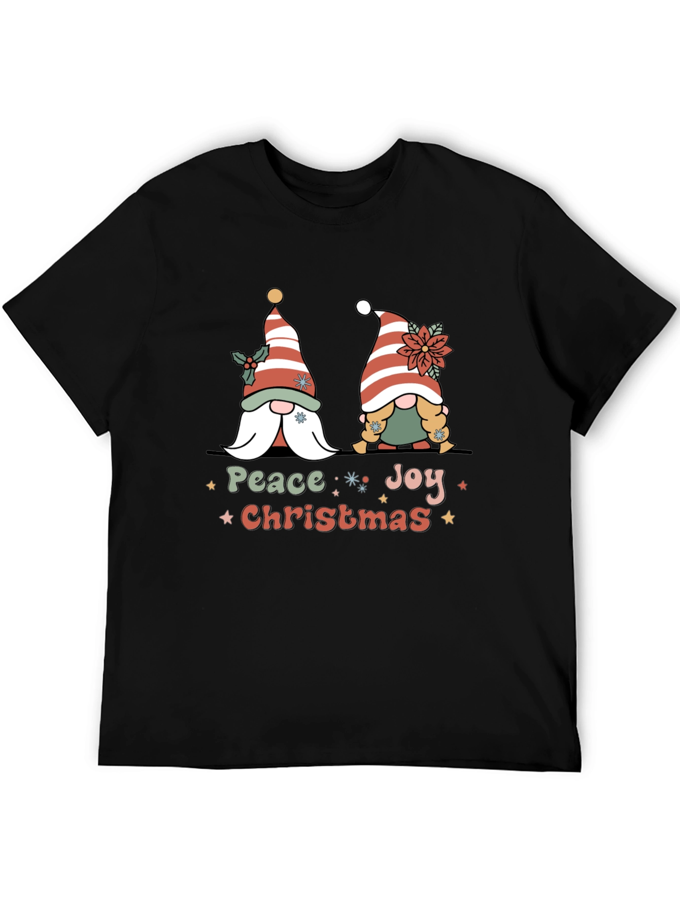 Peace Joy Christmas Gnome T-Shirt