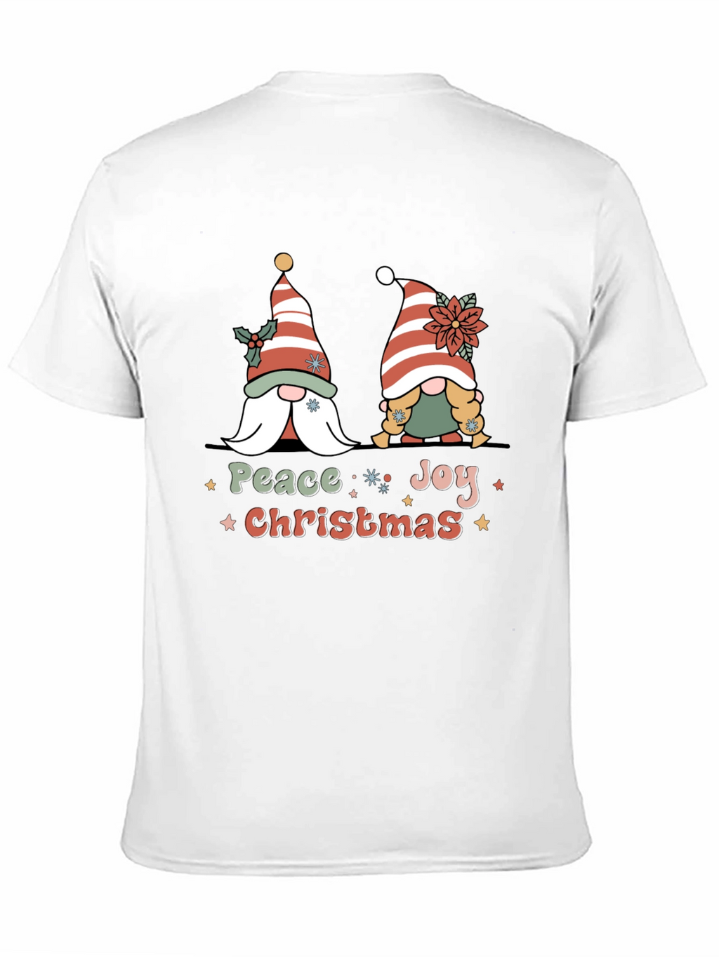 Peace Joy Christmas Gnome T-Shirt