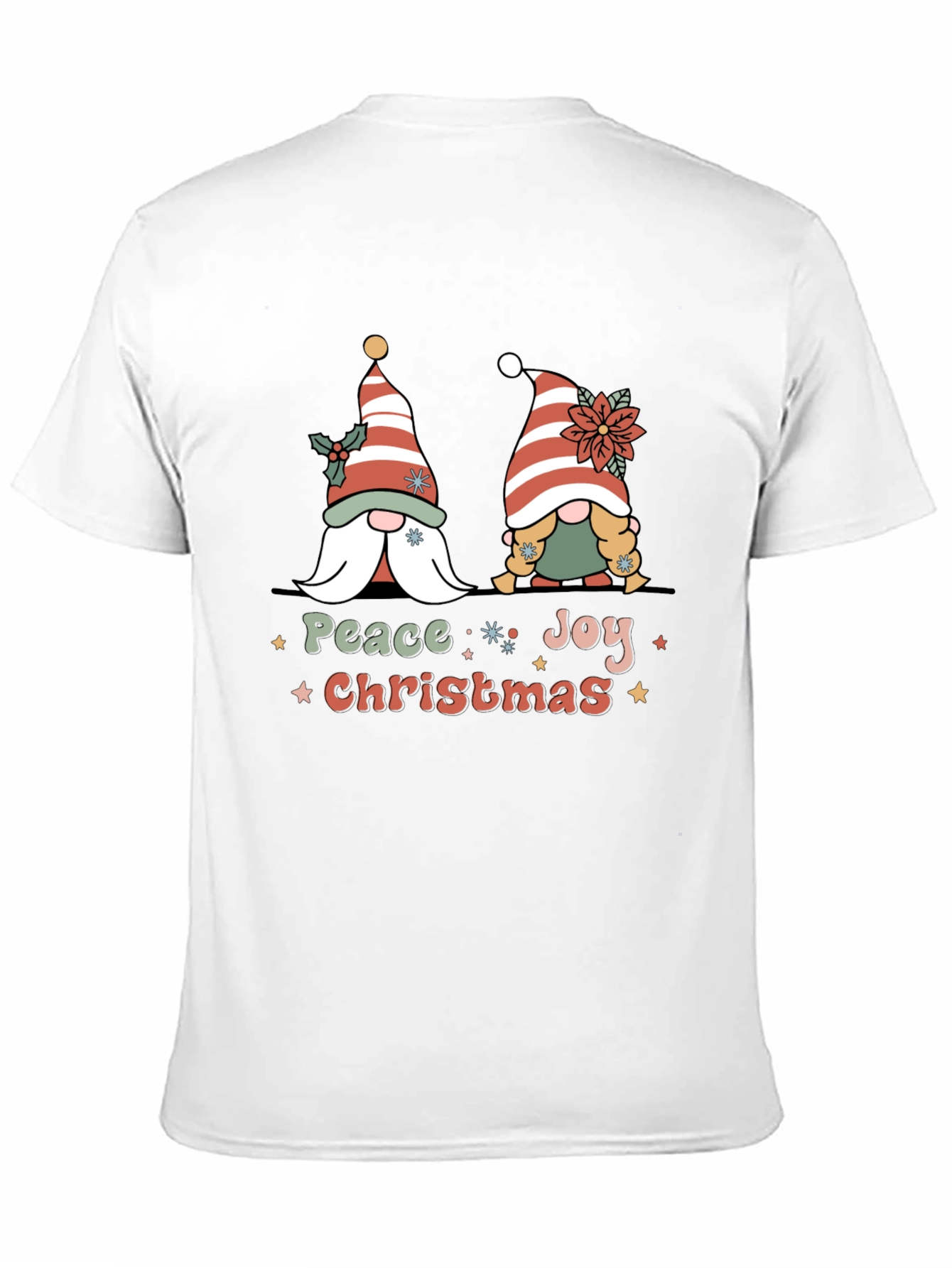 Peace Joy Christmas Gnome T-Shirt