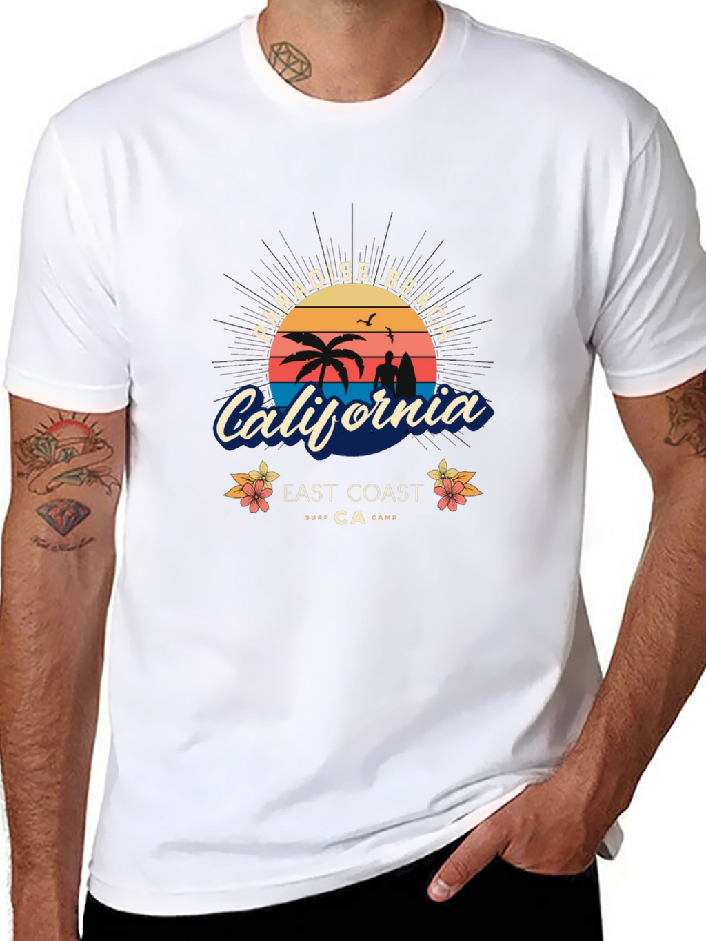 Paradise Beach California Surf T-Shirt