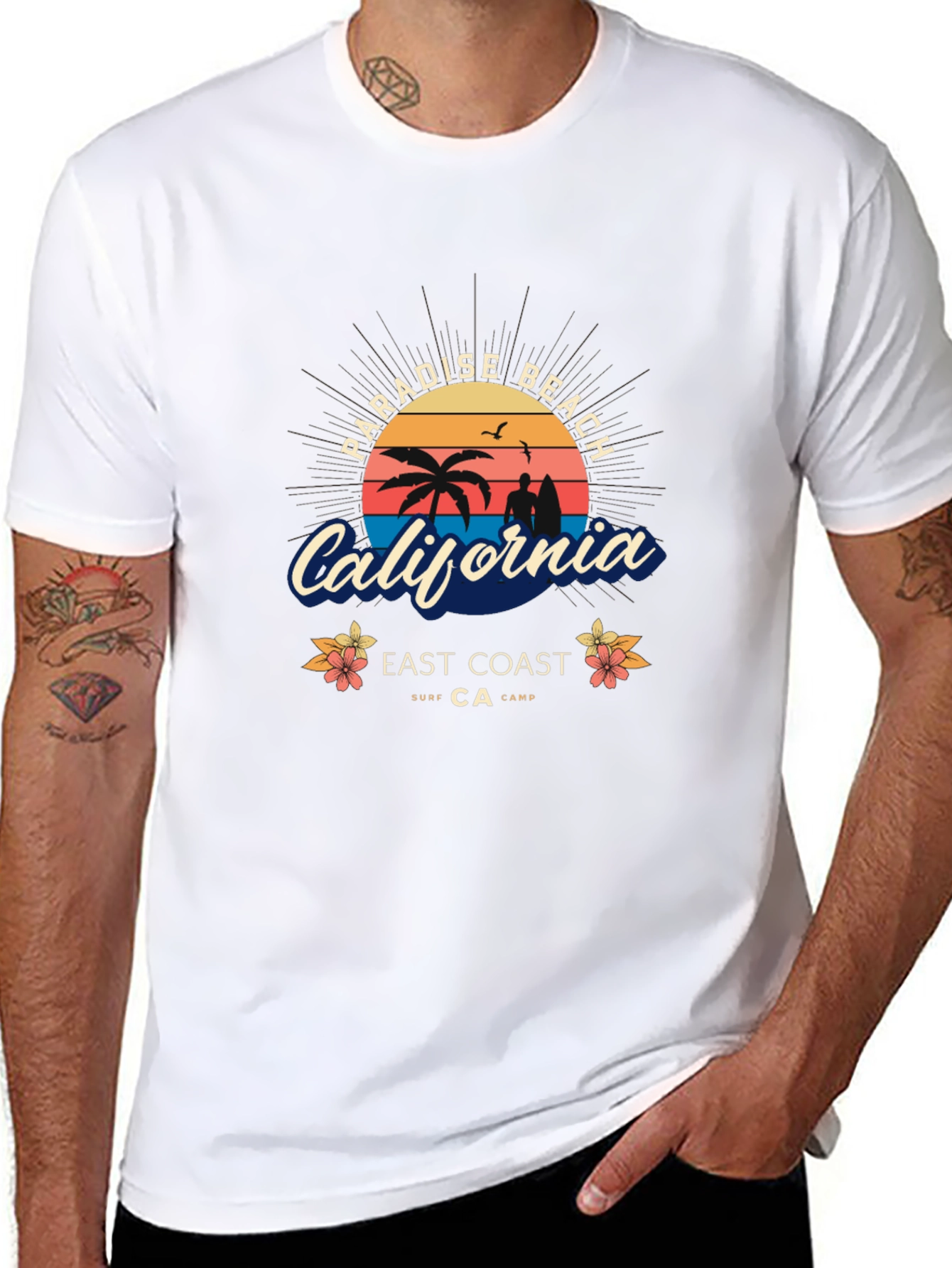 Paradise Beach California Surf T-Shirt