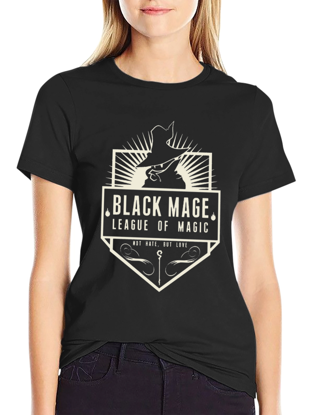 Black Mage League of Magic Graphic Tee