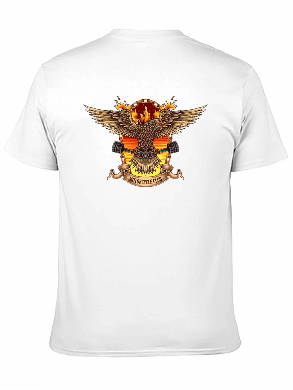 Motorcycle Club Eagle Graphic Tee - Black