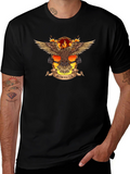 Motorcycle Club Eagle Graphic Tee - Black
