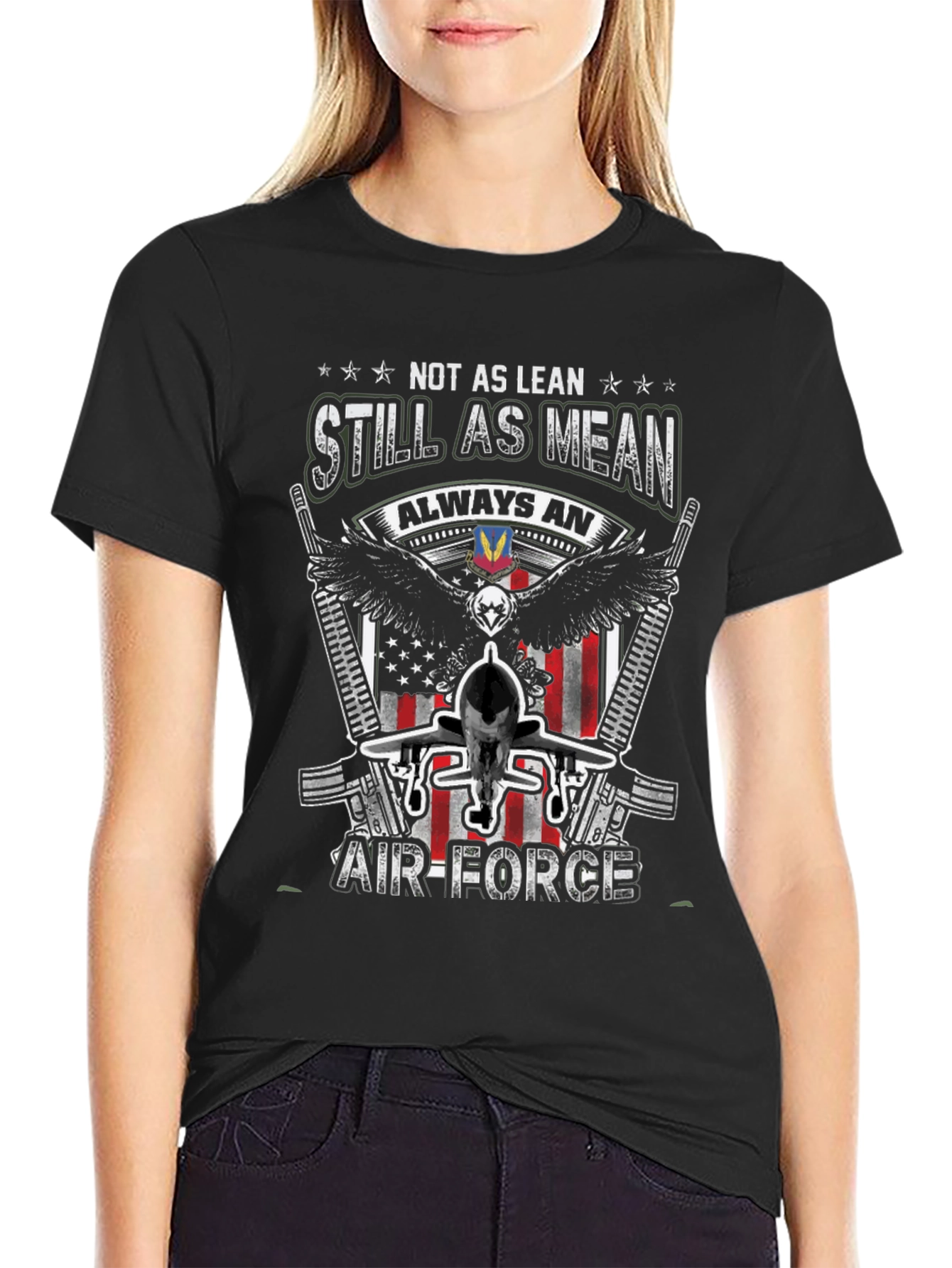 Air Force Veteran T-Shirt - Not as Lean Still as Mean