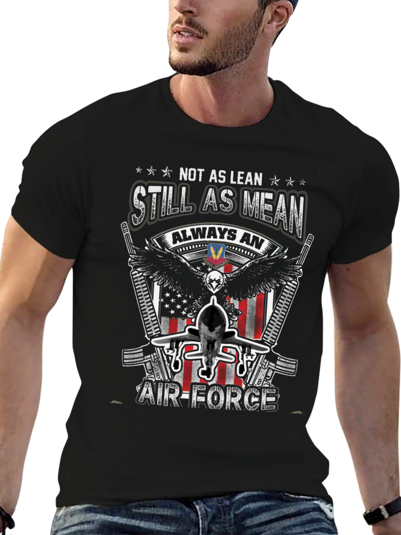Air Force Veteran T-Shirt - Not as Lean Still as Mean
