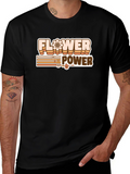 Retro Flower Power Graphic T-Shirt