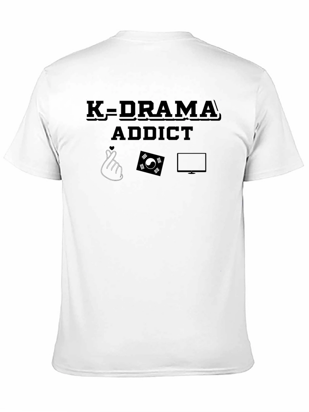 K-Drama Addict Black T-Shirt