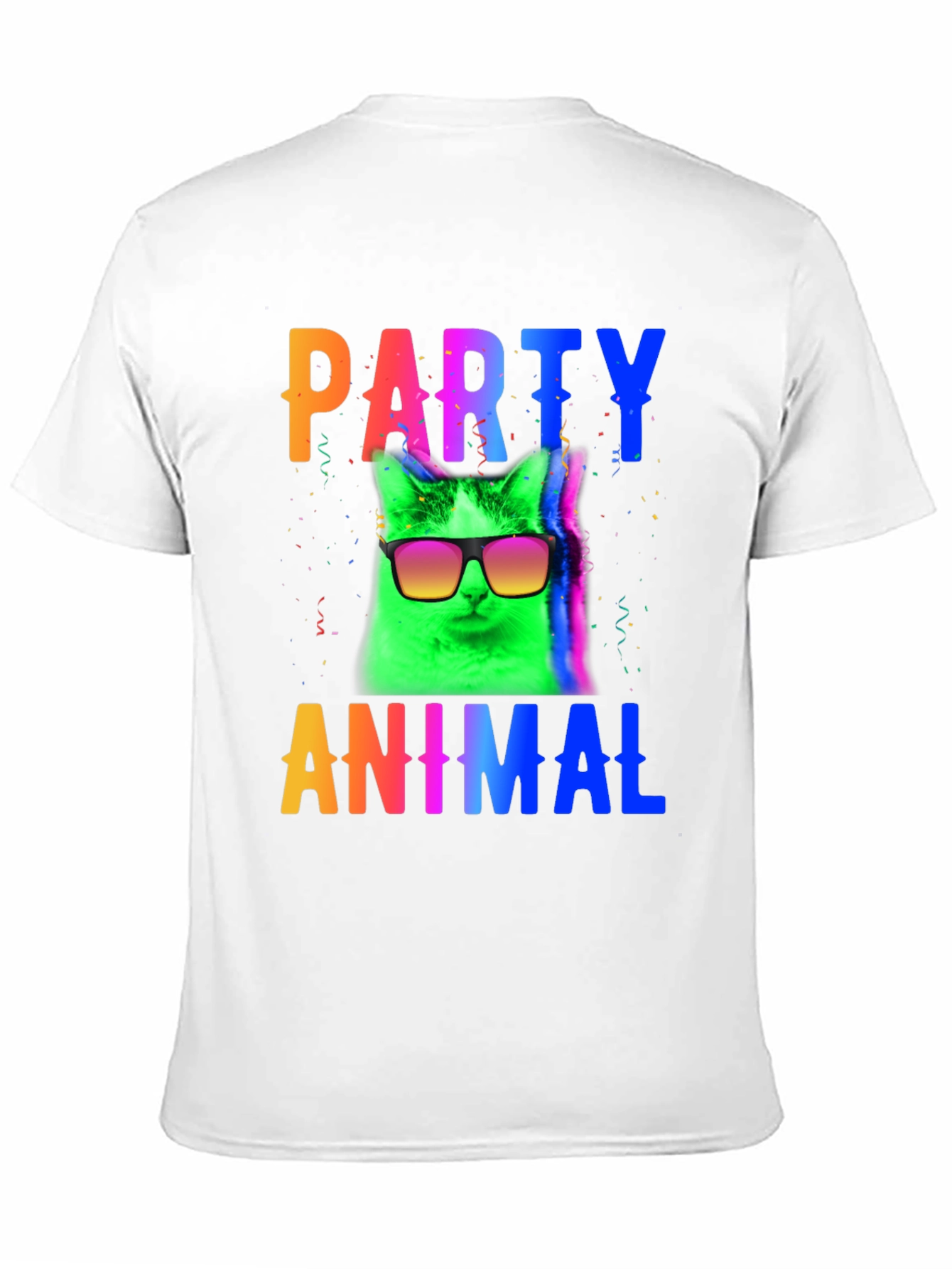 Party Animal Cat T-Shirt - Black