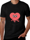 Crying Heart T-Shirt - Free Action Comfort Tee