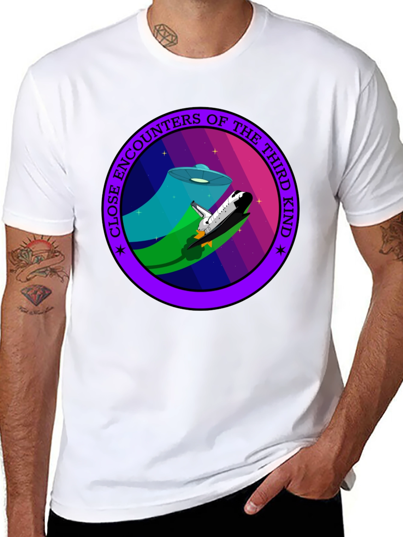 Close Encounters T-Shirt: Retro Sci-Fi Tee