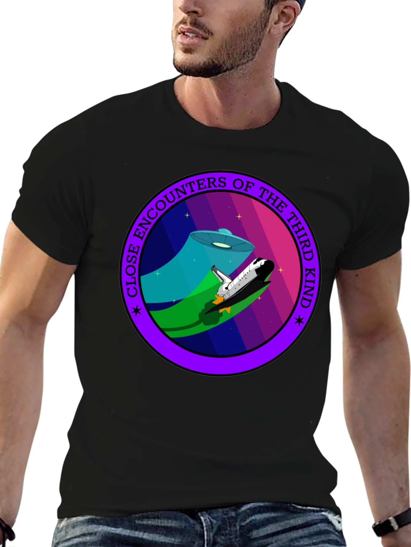 Close Encounters T-Shirt: Retro Sci-Fi Tee