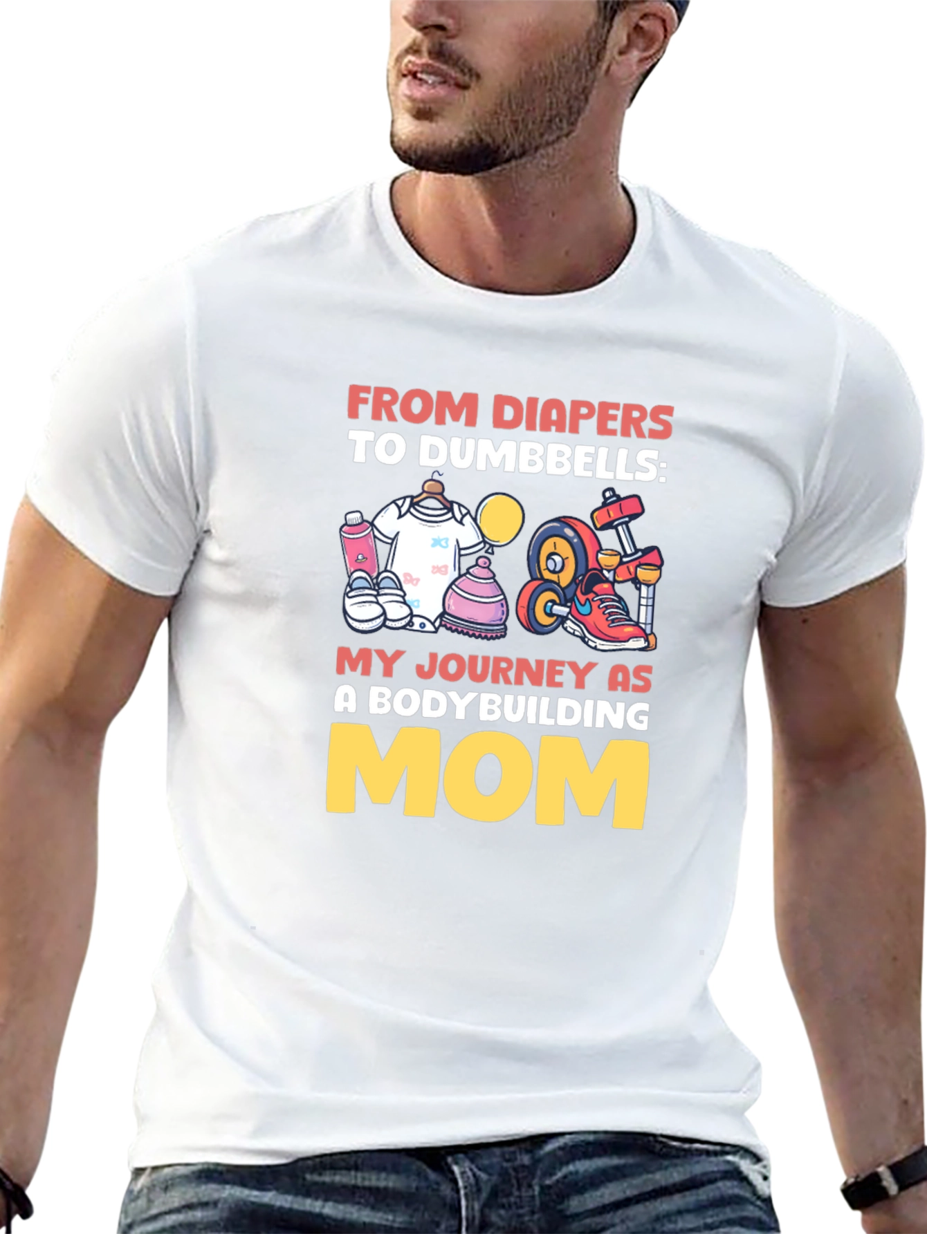 Bodybuilding Mom Graphic Tee