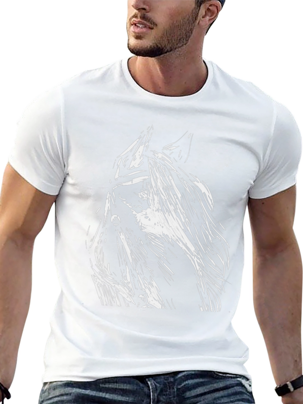 Horse Graphic Black T-Shirt
