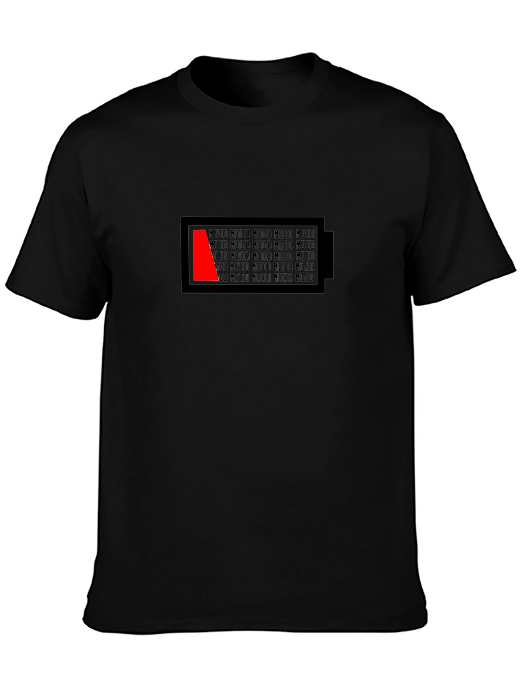 Low Mood Battery Graphic T-Shirt - Black