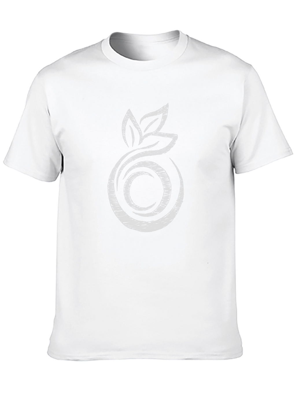 Abstract Fruit Graphic Tee - Modern Black T-Shirt