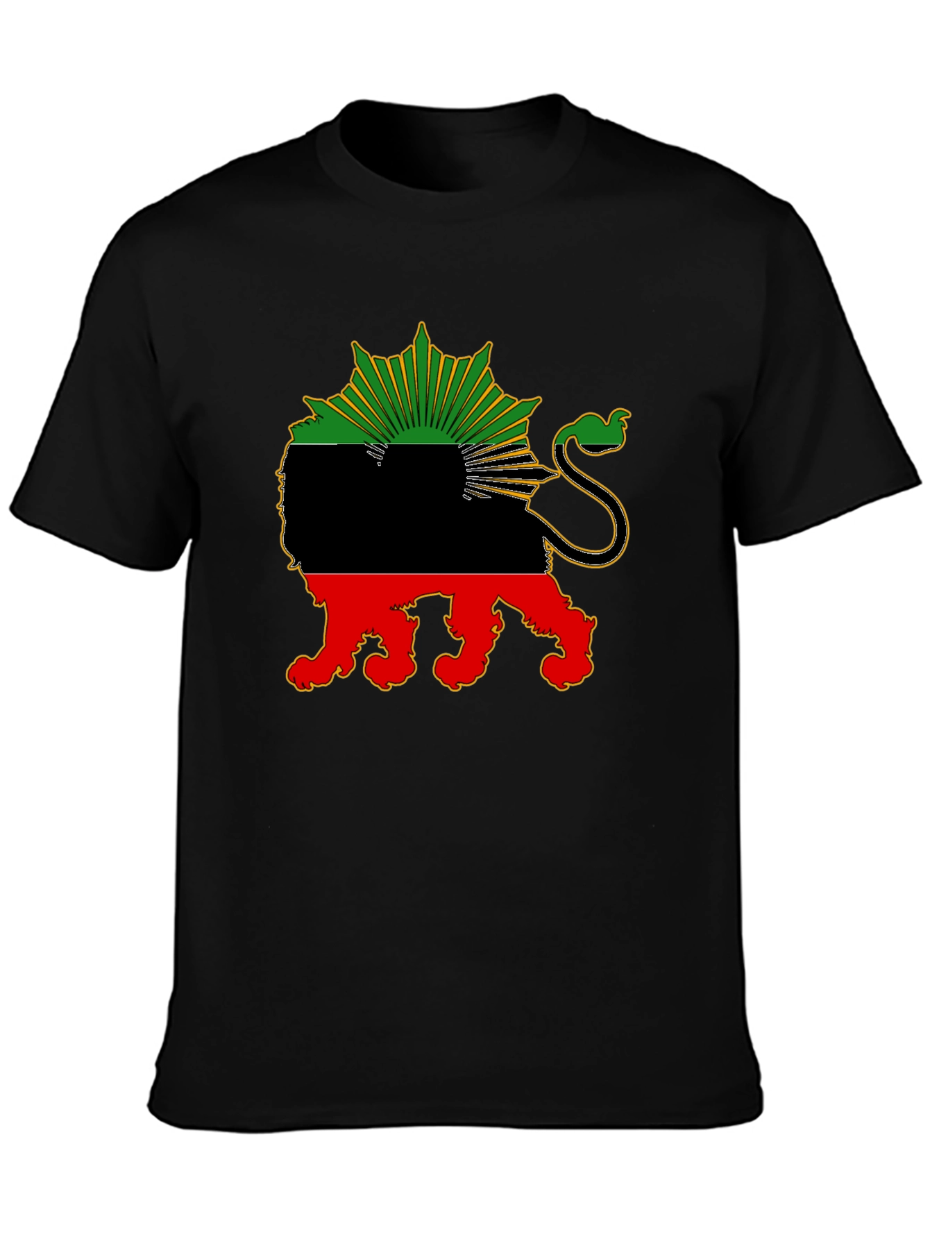 Biafra Lion T-Shirt - Black Pride Tee