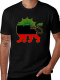 Biafra Lion T-Shirt - Black Pride Tee