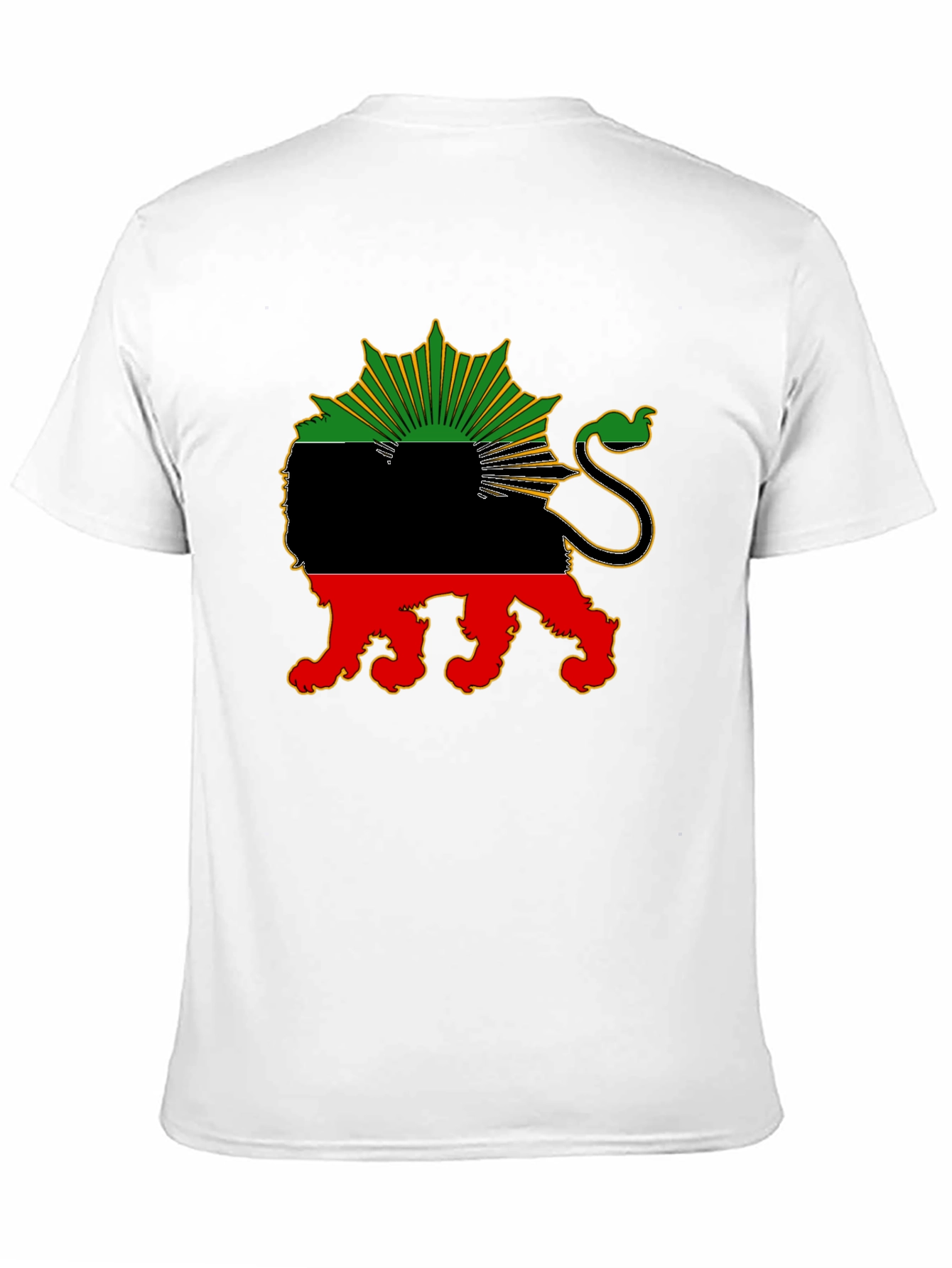 Biafra Lion T-Shirt - Black Pride Tee