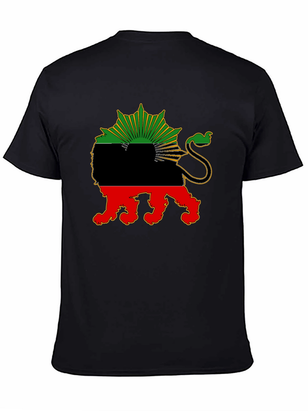 Biafra Lion T-Shirt - Black Pride Tee
