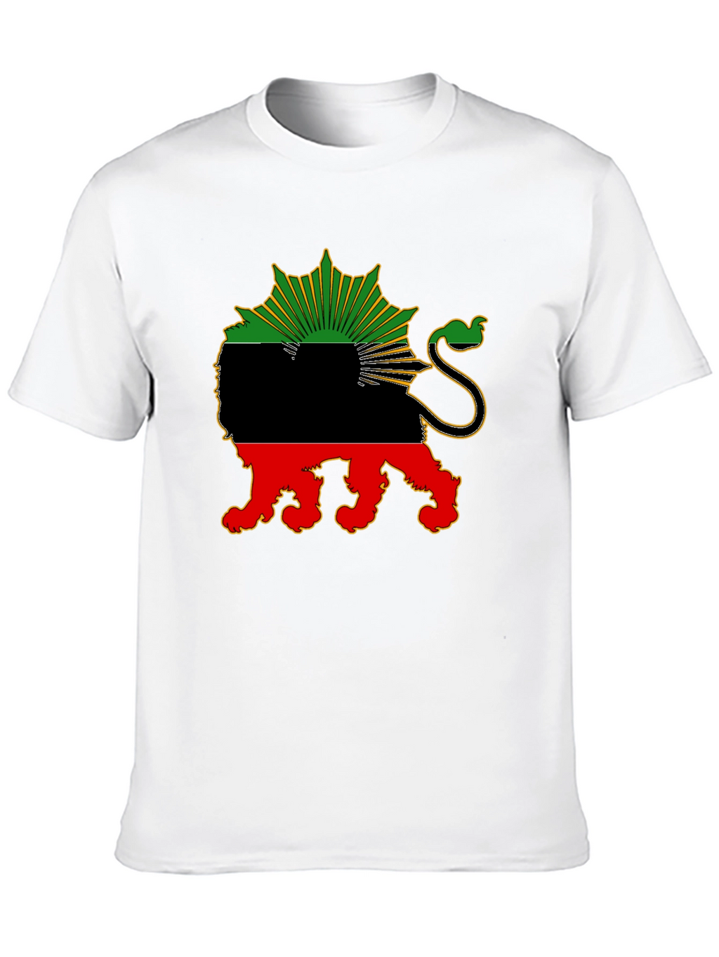 Biafra Lion T-Shirt - Black Pride Tee