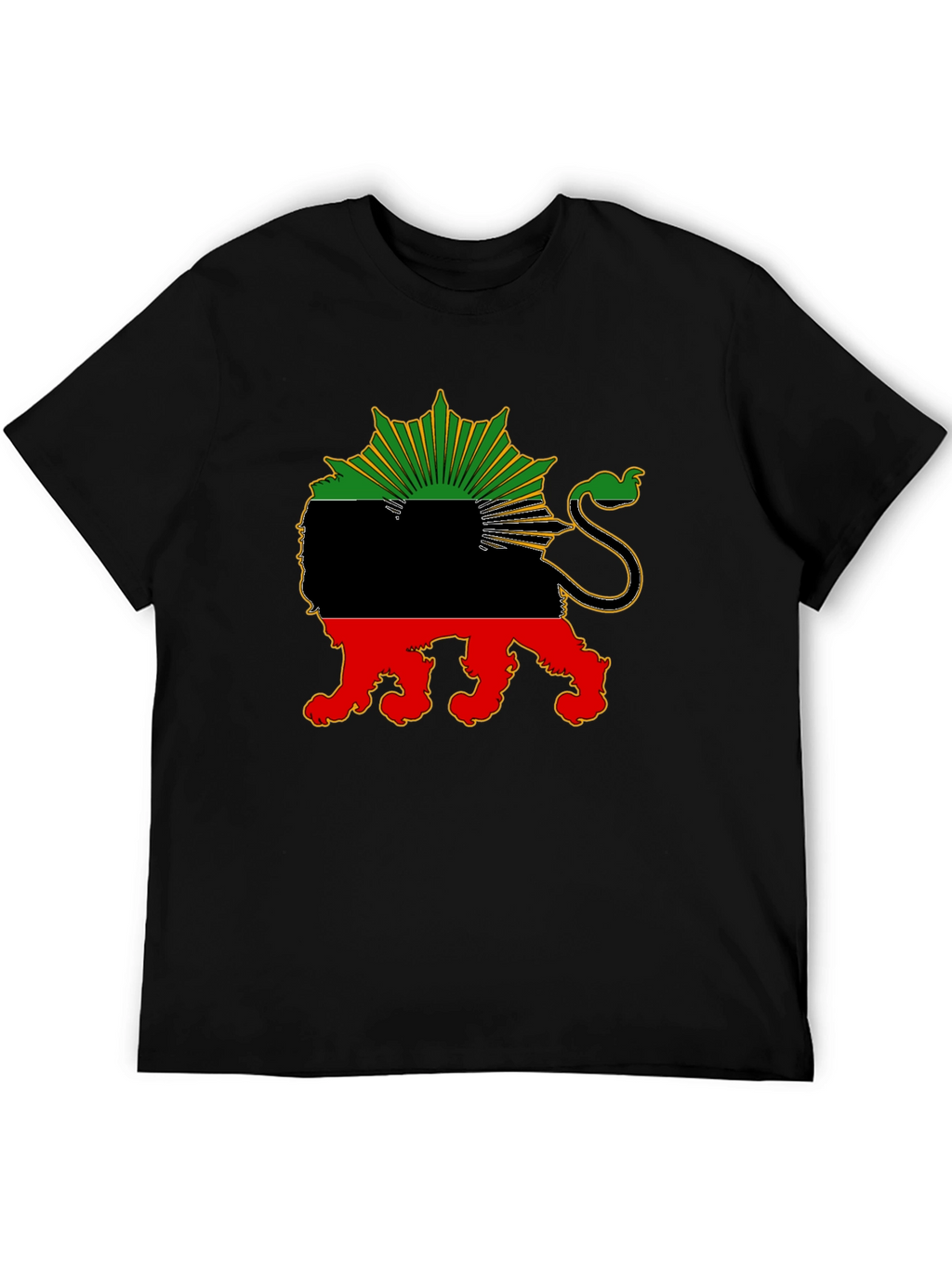 Biafra Lion T-Shirt - Black Pride Tee