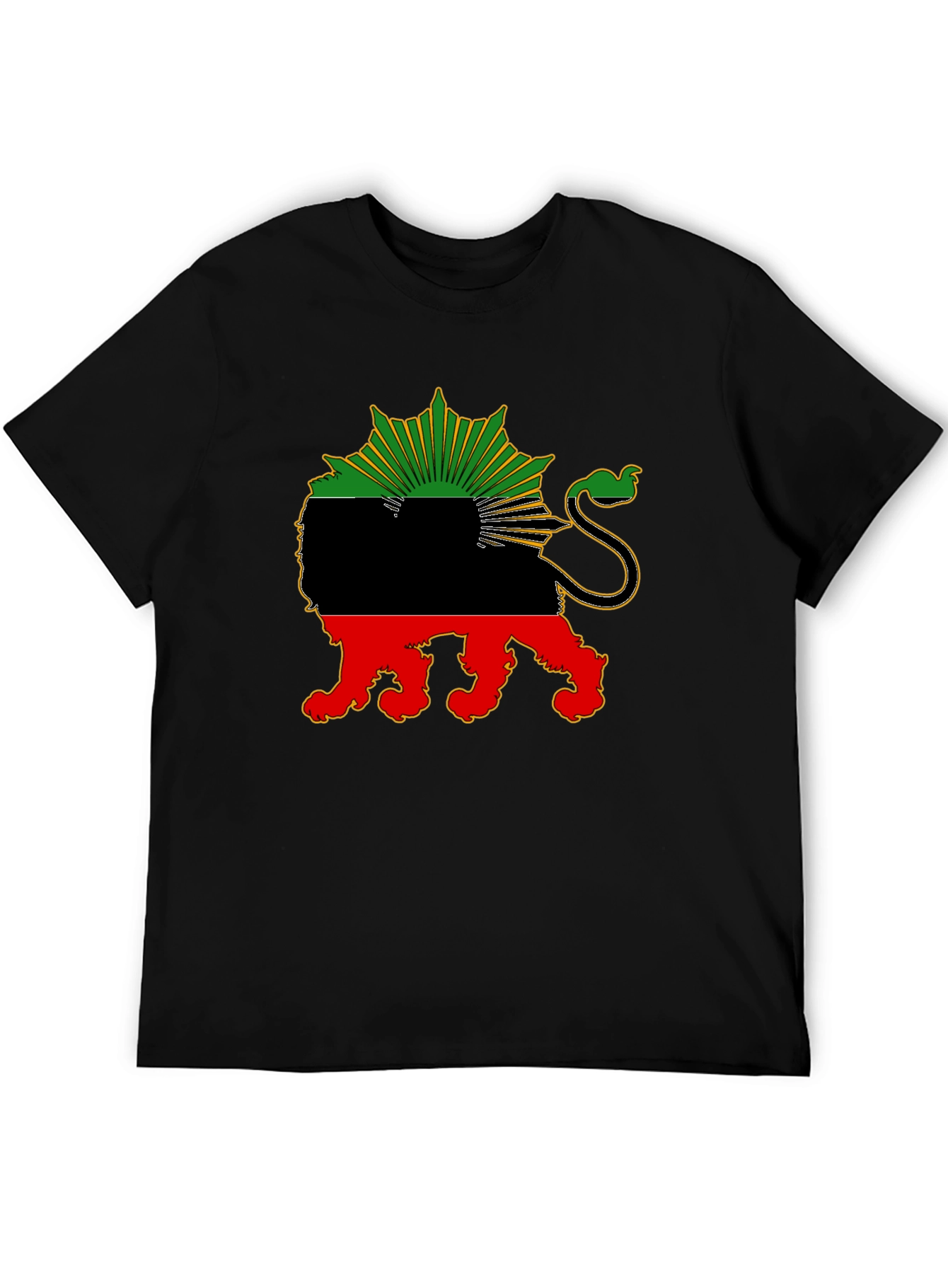 Biafra Lion T-Shirt - Black Pride Tee