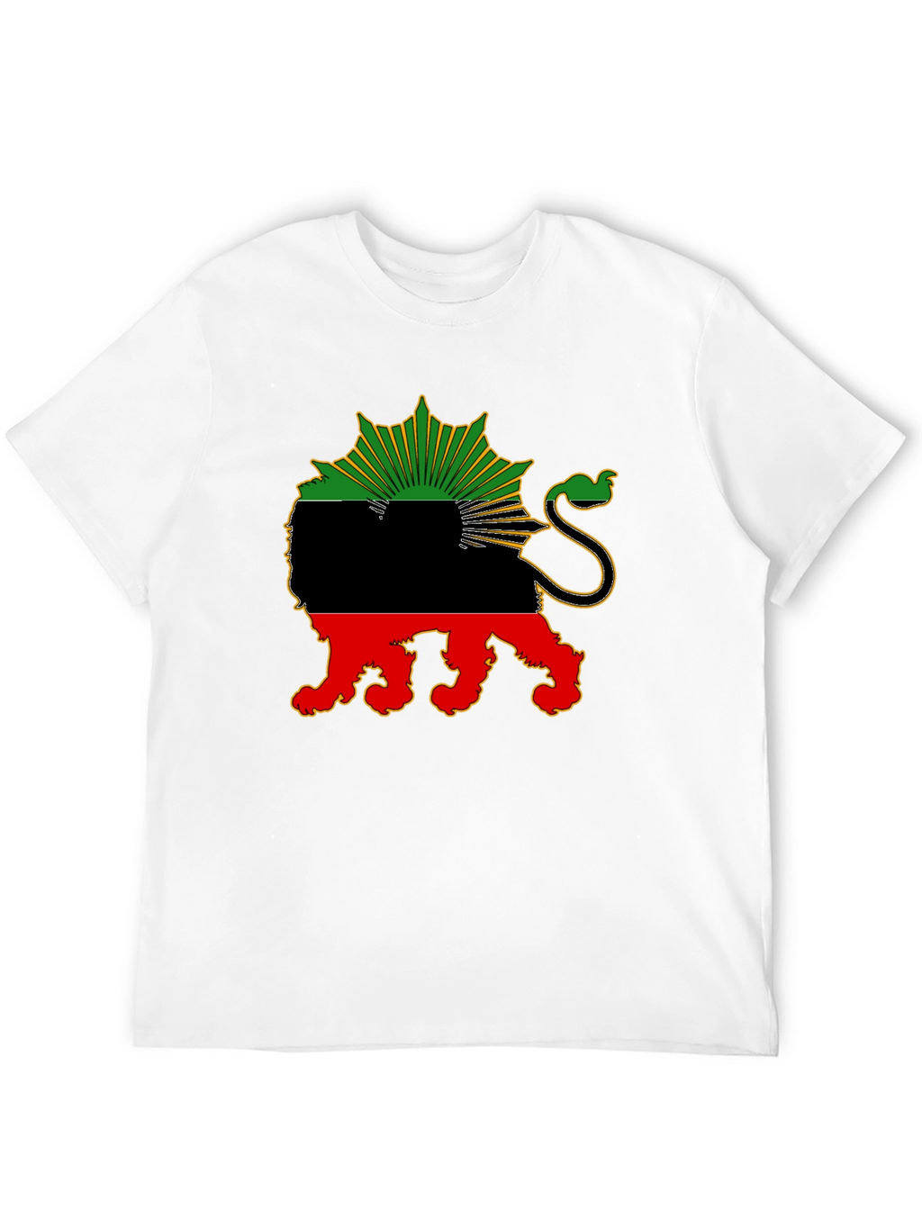 Biafra Lion T-Shirt - Black Pride Tee