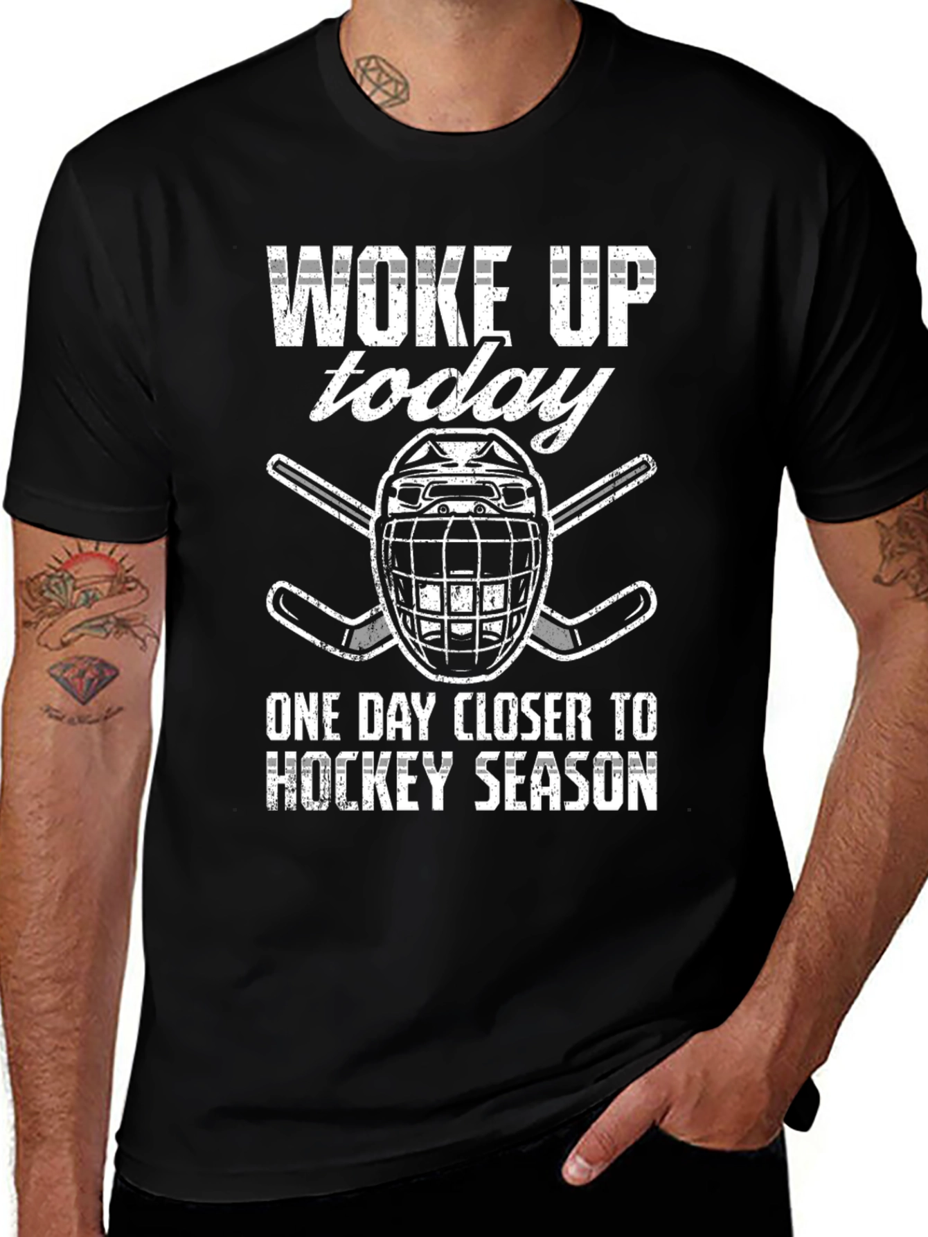 Hockey Season T-Shirt - Woke Up Today