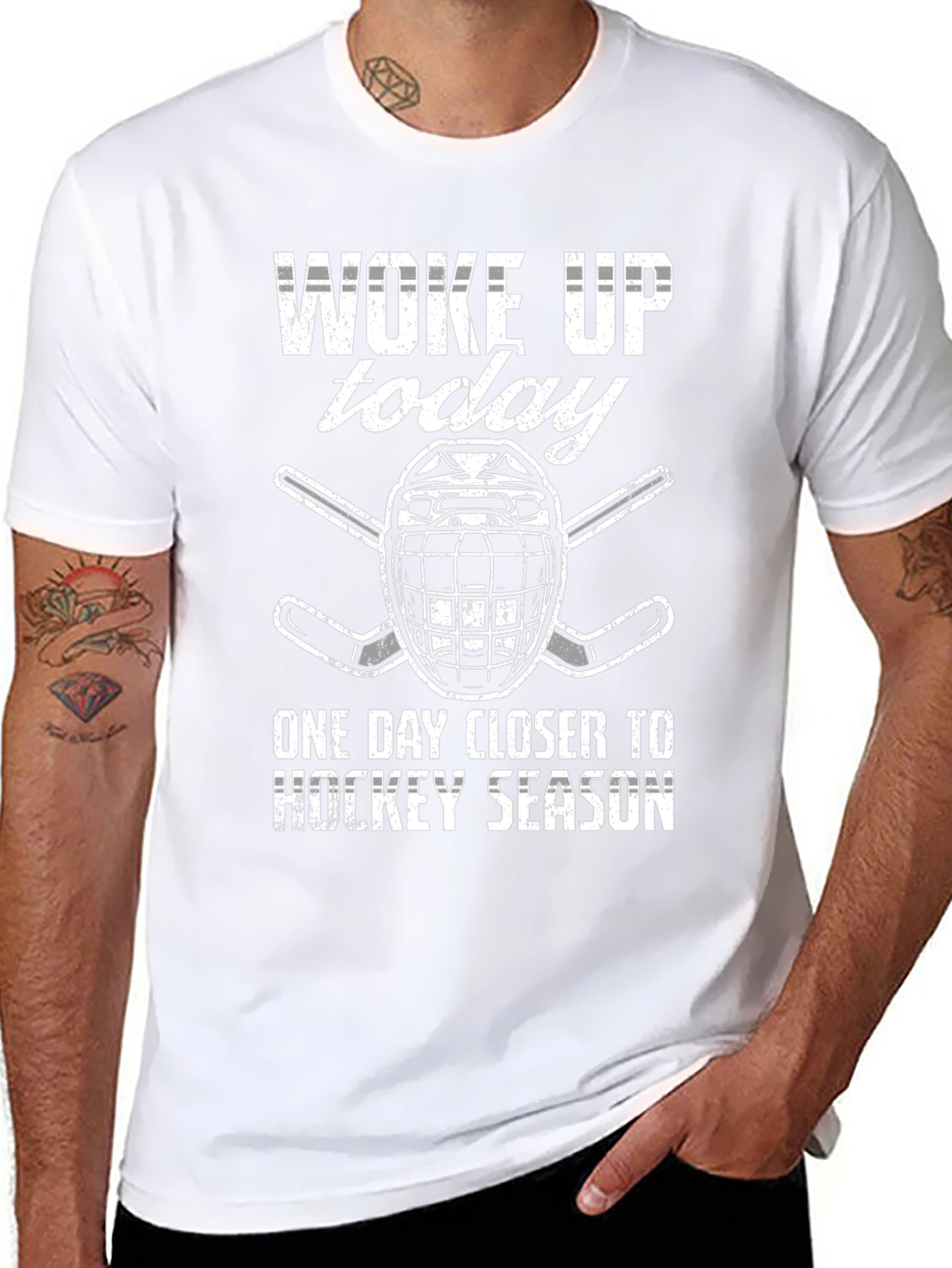Hockey Season T-Shirt - Woke Up Today
