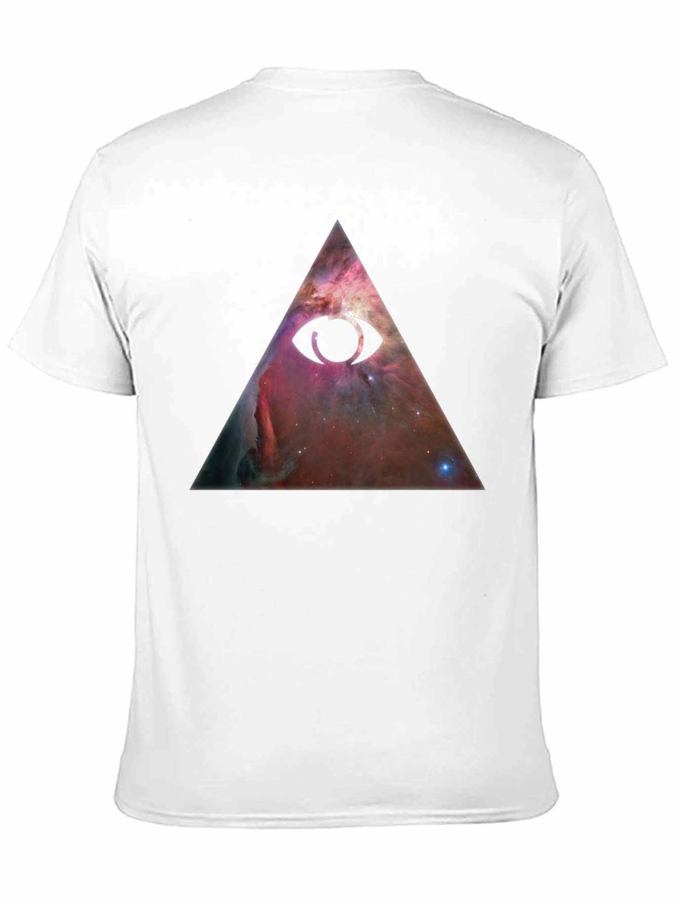 All-Seeing Eye Nebula Graphic Tee - Black Cotton Blend