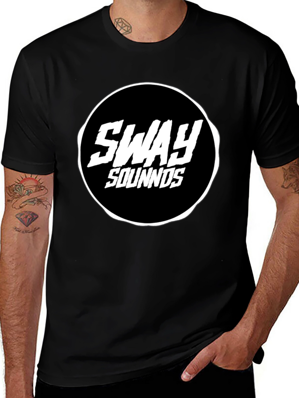 Sway Sounds Black T-Shirt - Music Inspired