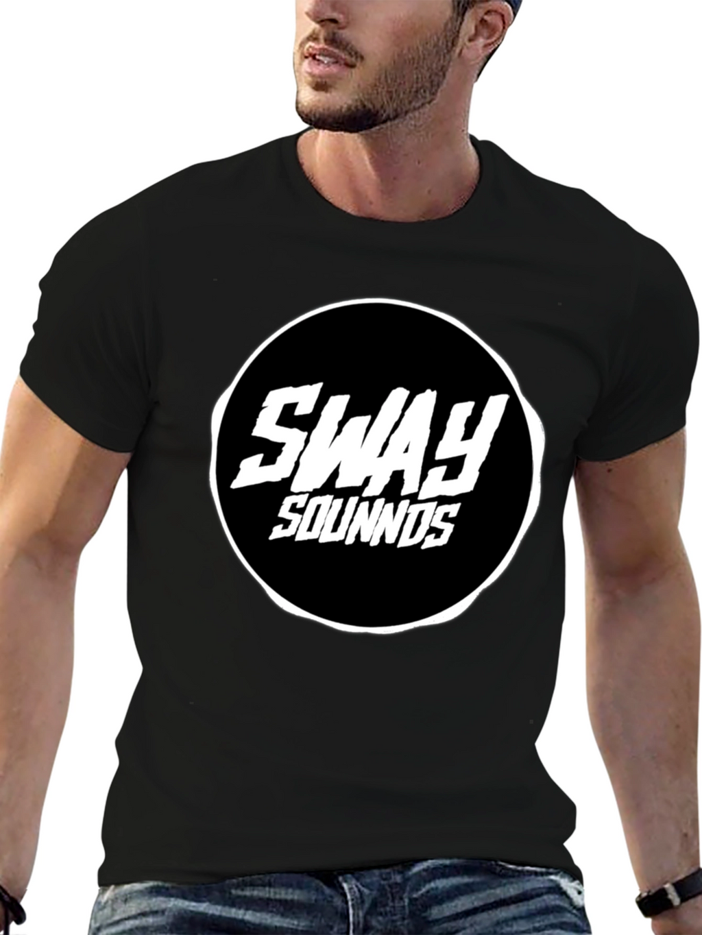 Sway Sounds Black T-Shirt - Music Inspired