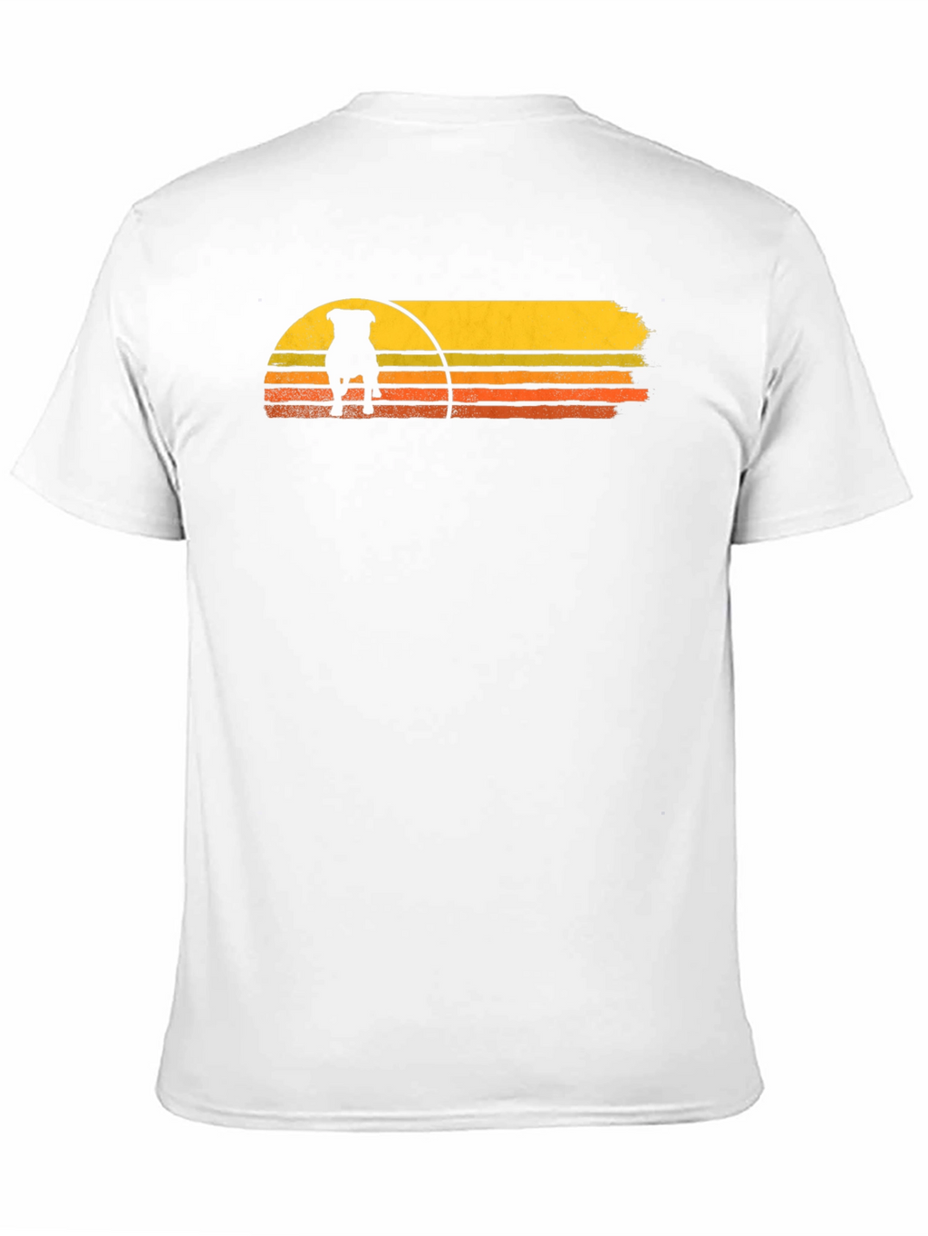 Retro Dog Sunset Graphic Tee - Black