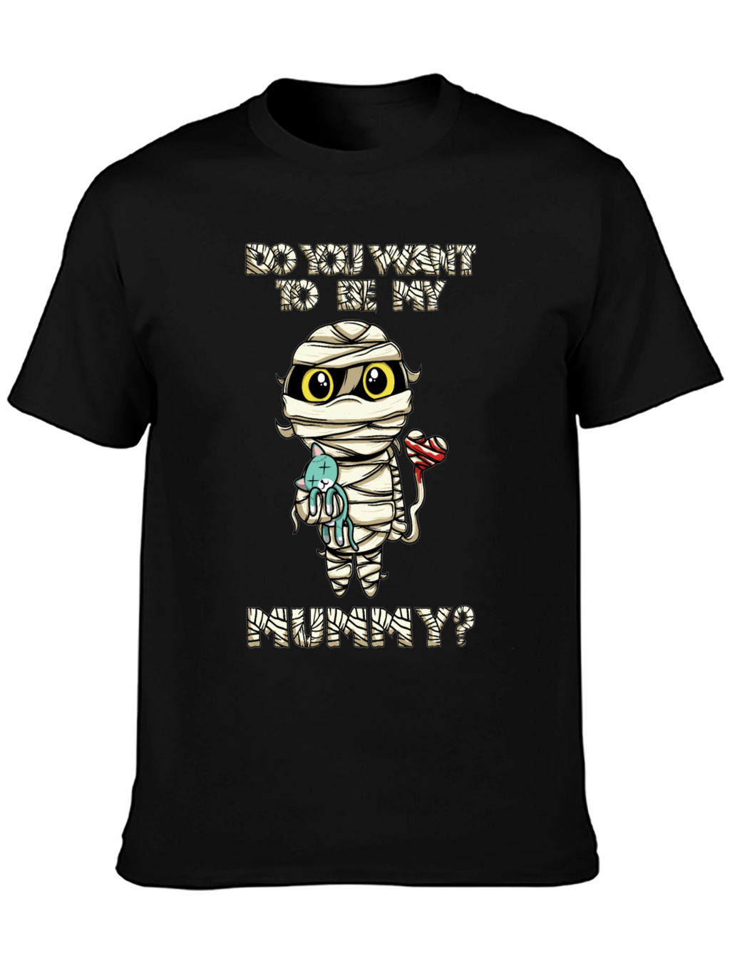 Cute Mummy Cartoon Graphic T-Shirt
