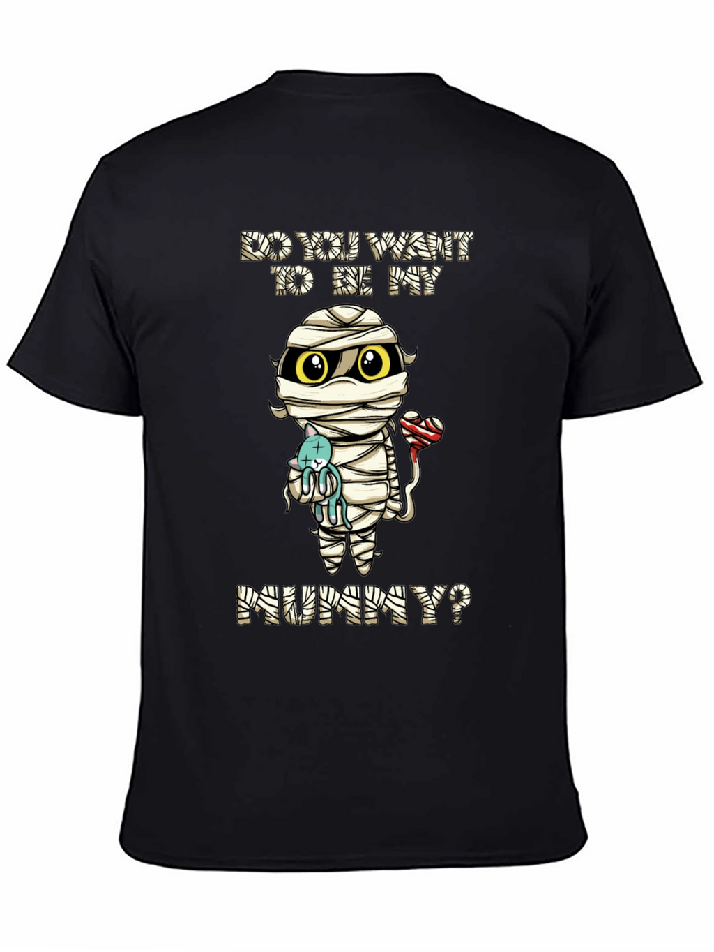 Cute Mummy Cartoon Graphic T-Shirt