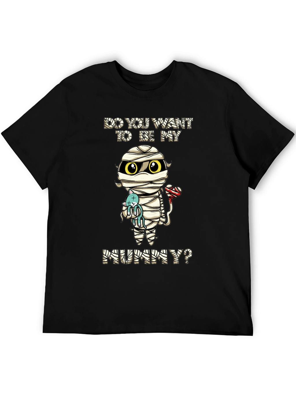 Cute Mummy Cartoon Graphic T-Shirt