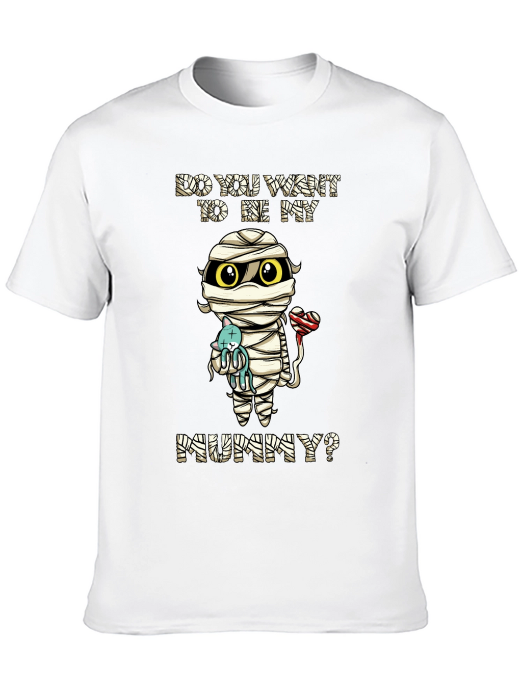 Cute Mummy Cartoon Graphic T-Shirt