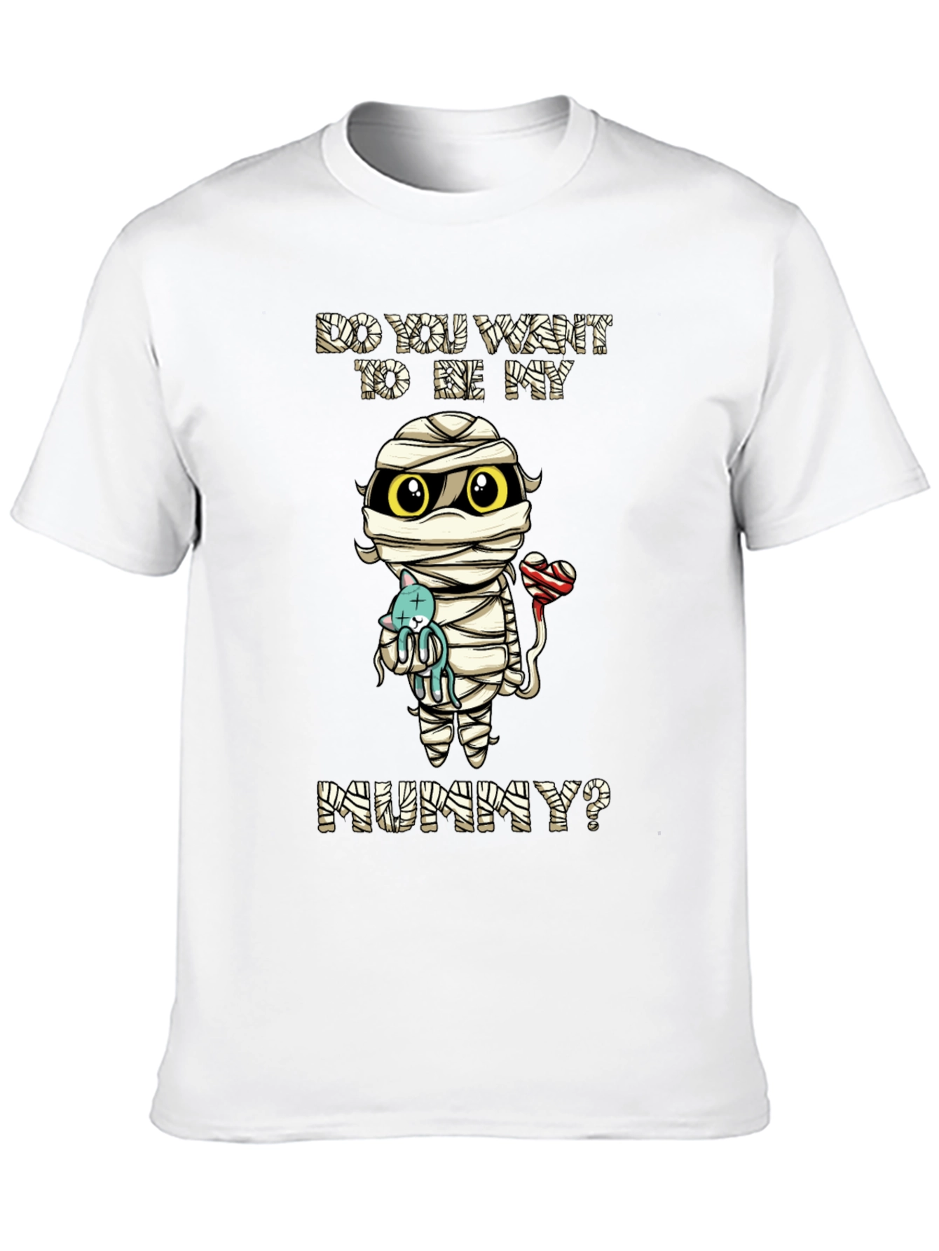 Cute Mummy Cartoon Graphic T-Shirt