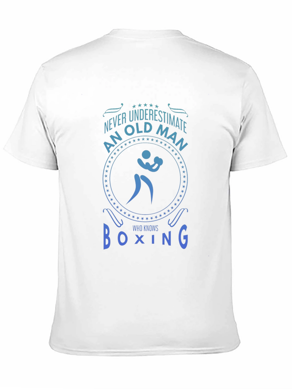 Never Underestimate An Old Man Who Knows Boxing T-Shirt