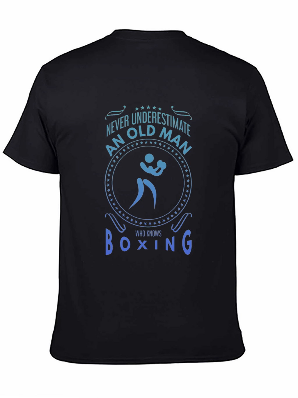 Never Underestimate An Old Man Who Knows Boxing T-Shirt