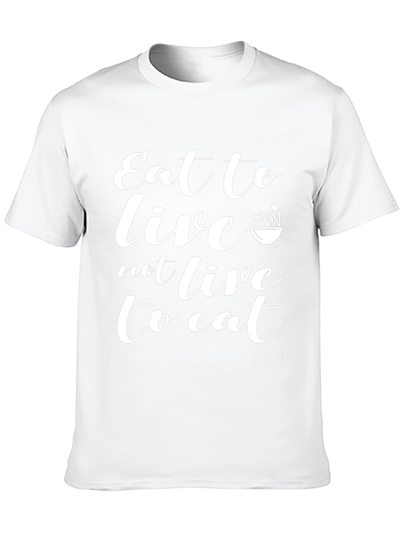 Eat to Live T-Shirt - Black Motivational