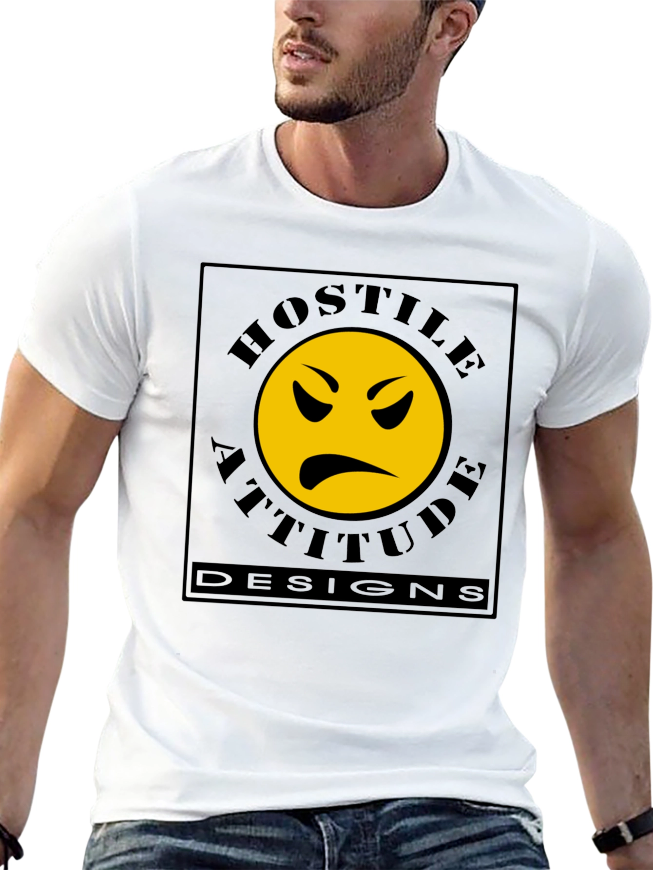 Hostile Attitude Designs Black T-Shirt