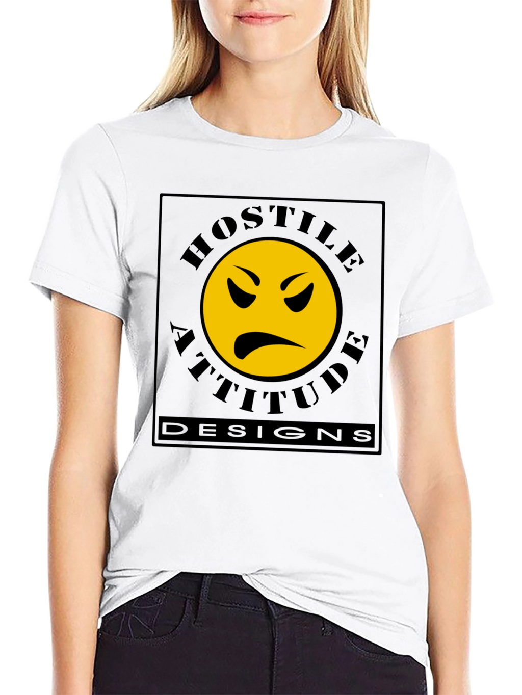 Hostile Attitude Designs Black T-Shirt