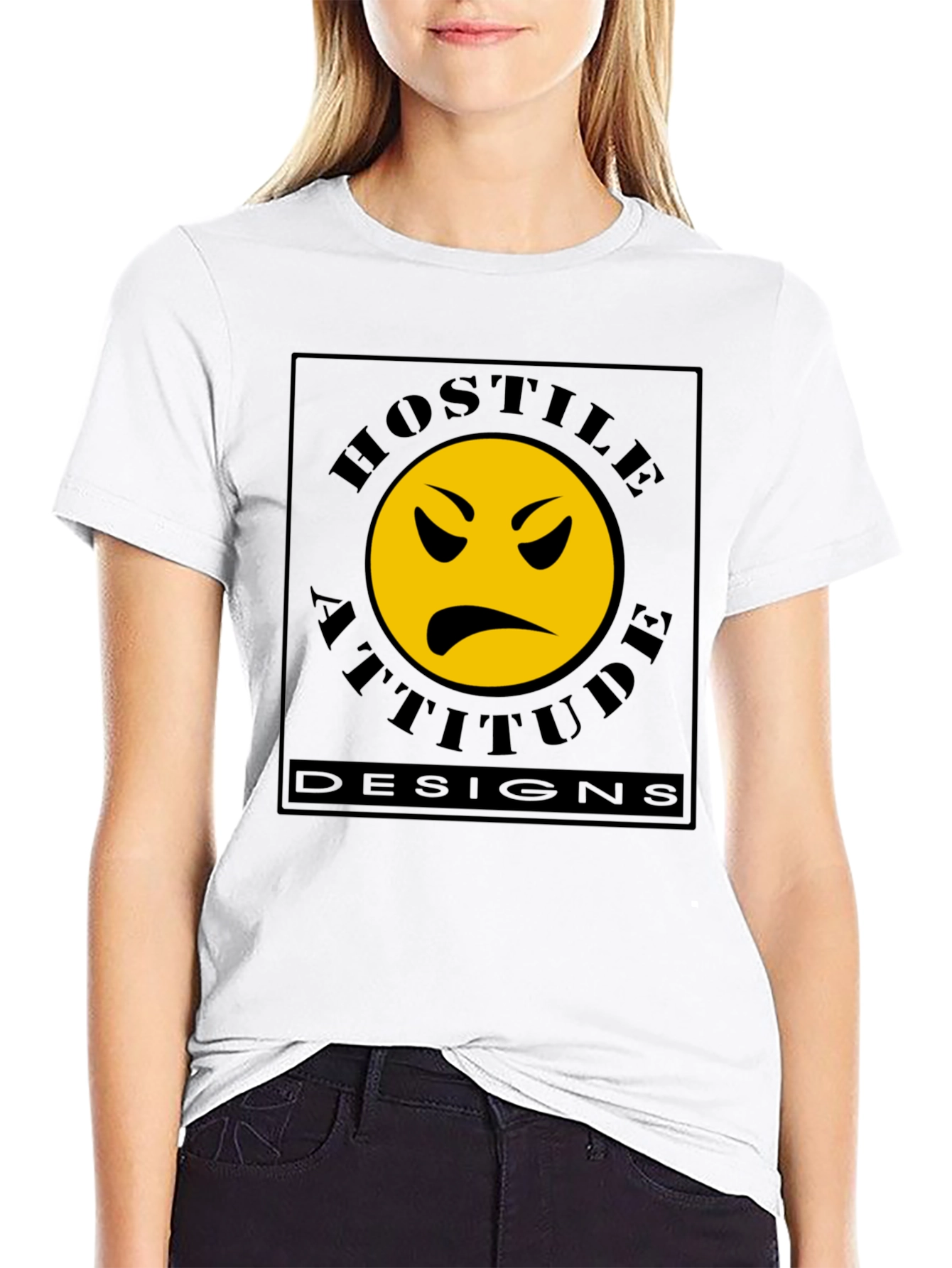Hostile Attitude Designs Black T-Shirt