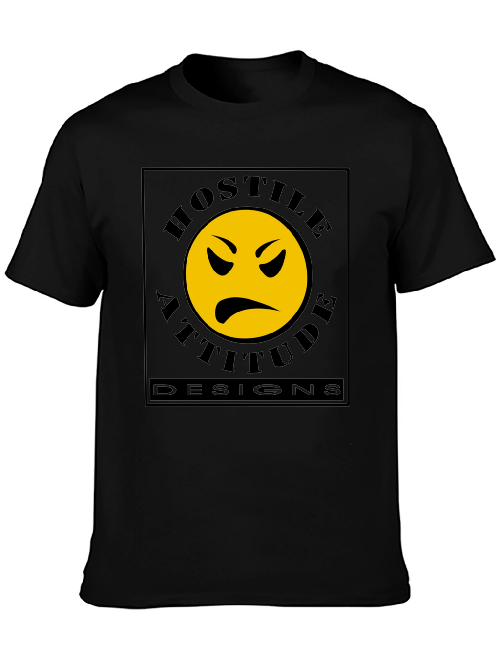 Hostile Attitude Designs Black T-Shirt