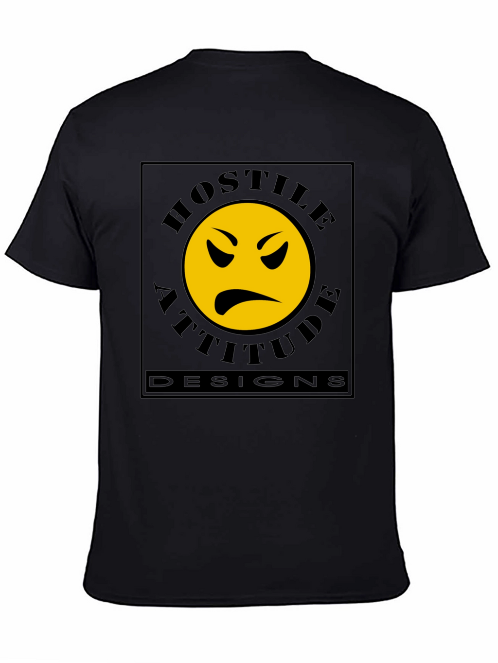 Hostile Attitude Designs Black T-Shirt