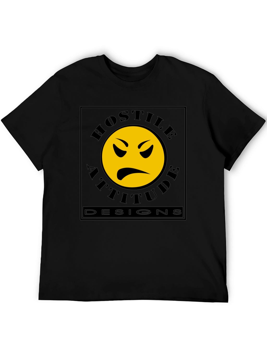 Hostile Attitude Designs Black T-Shirt