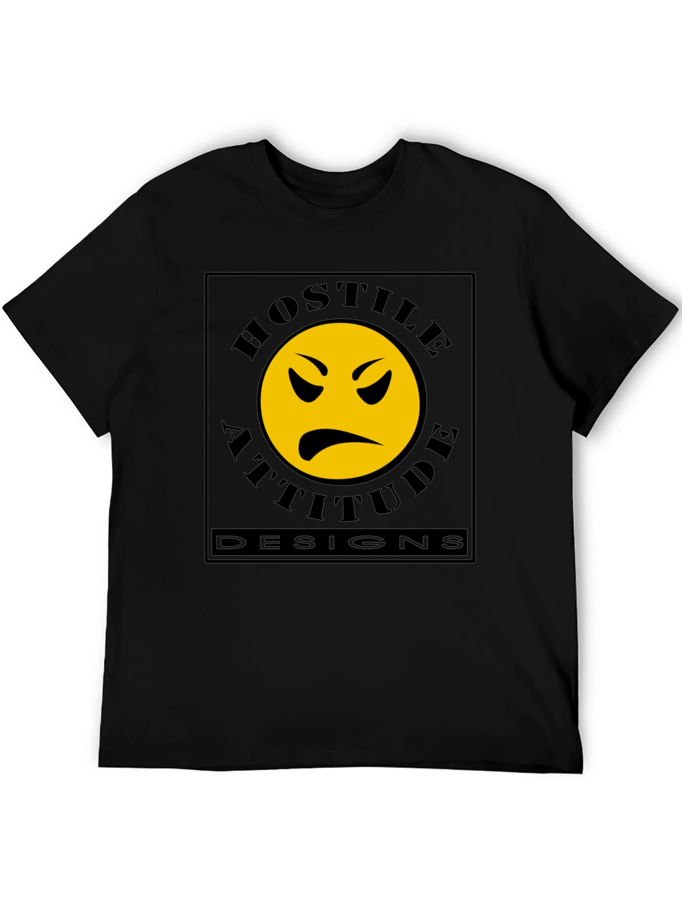 Hostile Attitude Designs Black T-Shirt