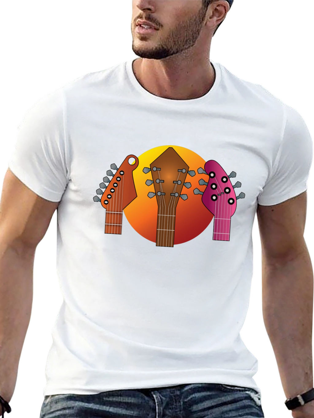Guitar Headstocks Graphic T-Shirt